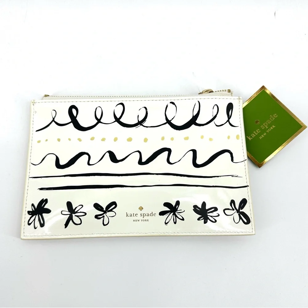 ✨SALE✨ Kate Spade Daisy Place Pencil Eraser Sharpener Ruler Office School Pouch